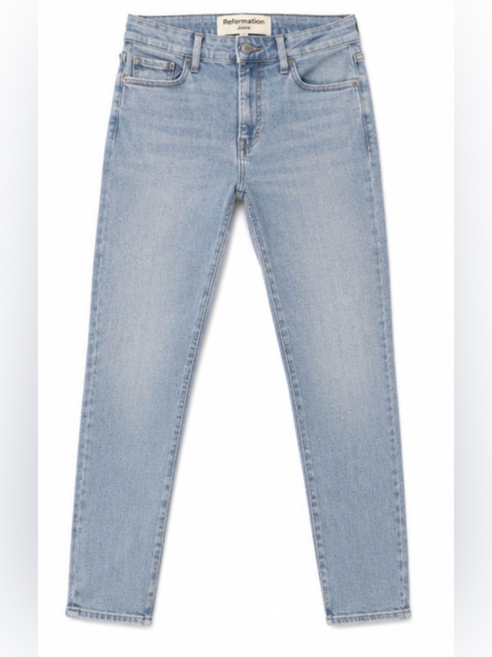 Reformation High-Rise Skinny Jeans Size 24 Light Wash